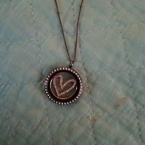 Orgami Owl Chocolate Locket and chain